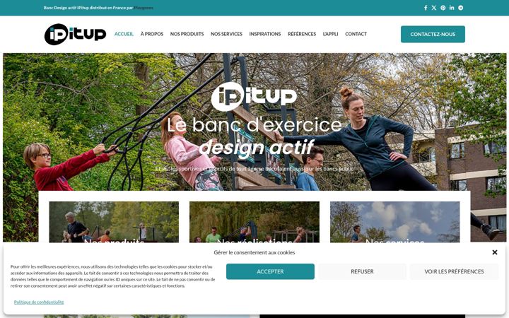 Screenshot of ipitup.fr