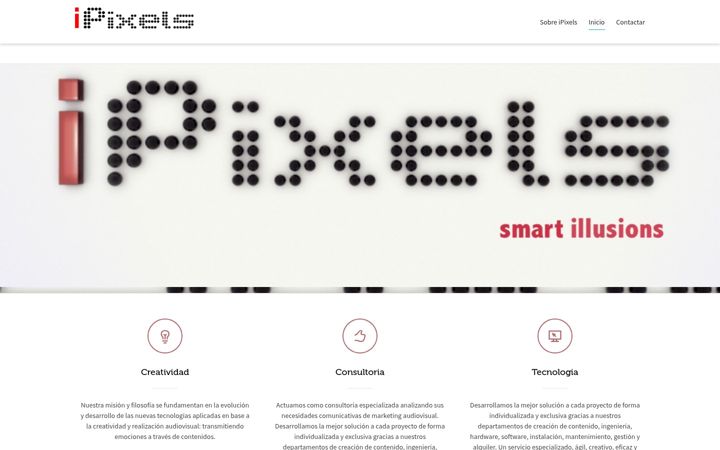 Screenshot of ipixels.es