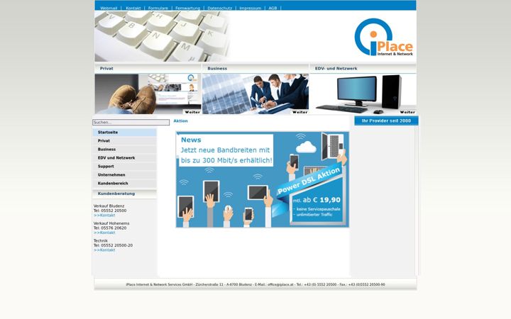 Screenshot of iplace.at