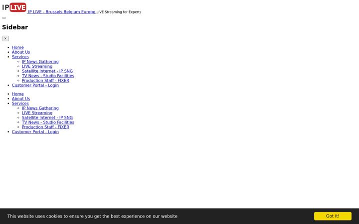 Screenshot of iplive.eu