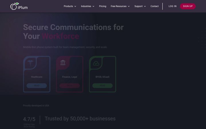 Screenshot of iplum.com