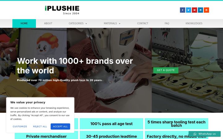 Screenshot of iplushie.com