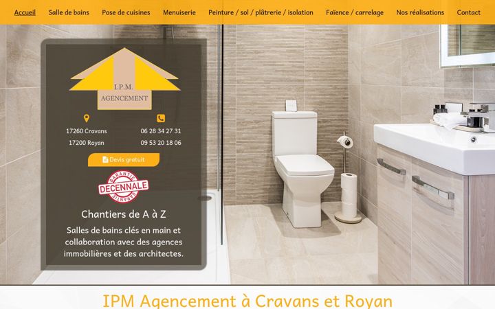 Screenshot of ipm-agencement-renovation-royan.fr
