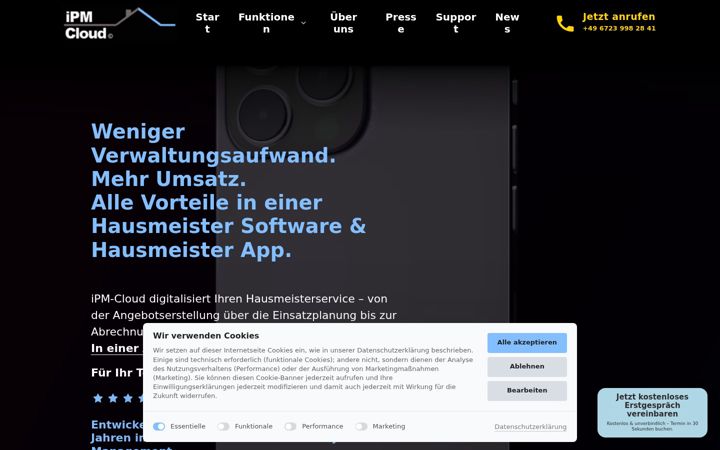 Screenshot of ipm-cloud.de