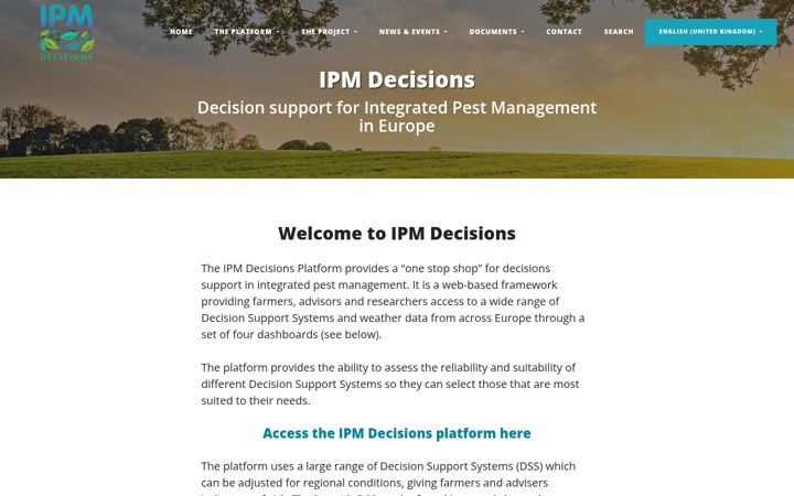 Screenshot of ipmdecisions.net