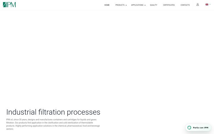 Screenshot of ipmfilters.com