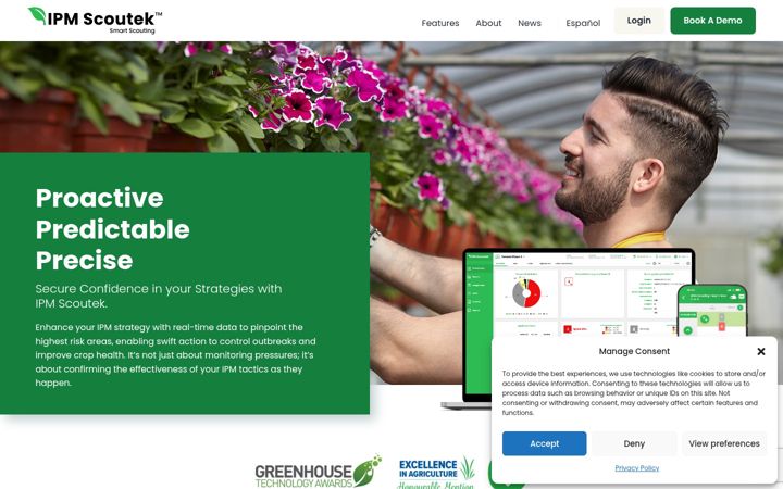 Screenshot of ipmscoutek.com