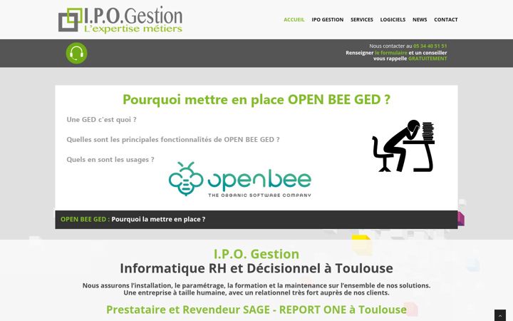Screenshot of ipo-gestion.com
