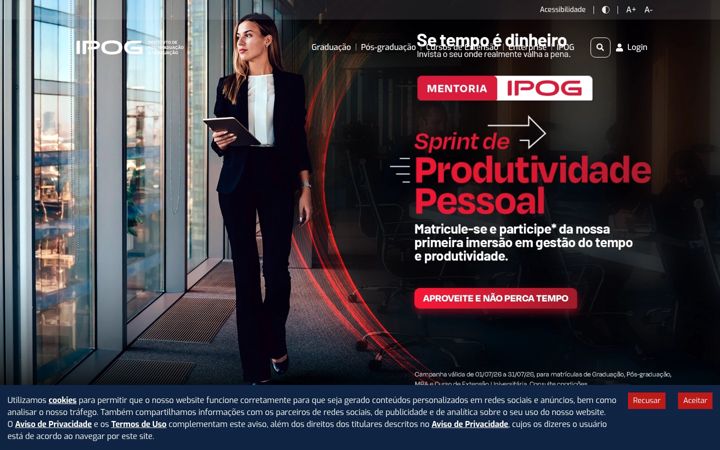 Screenshot of ipog.edu.br