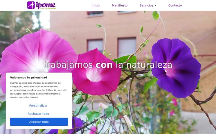 Screenshot of ipomegardencrew.es