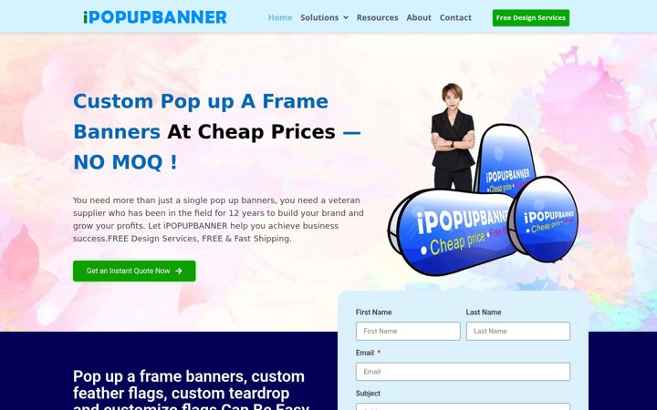 Screenshot of ipopupbanner.com