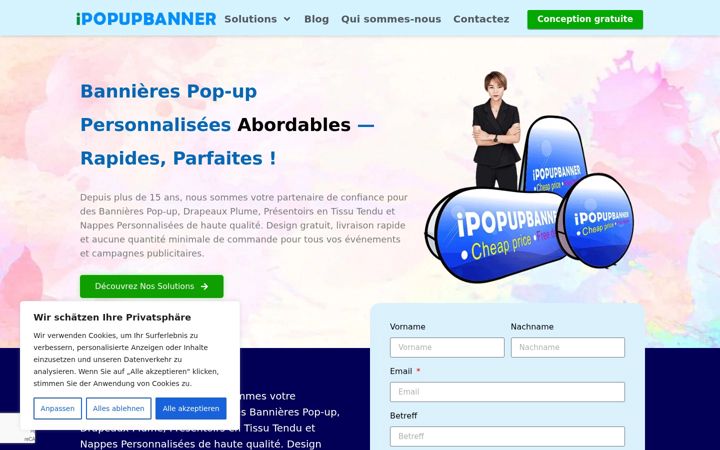 Screenshot of ipopupbanner.fr