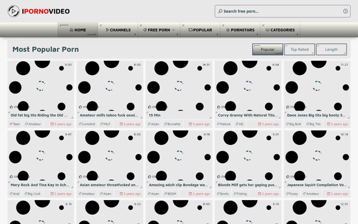 Screenshot of ipornovideo.com