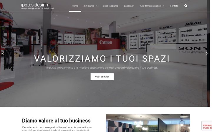 Screenshot of ipotesidesign.com
