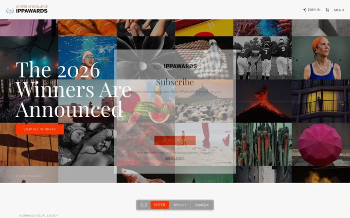 Screenshot ta' ippawards.com