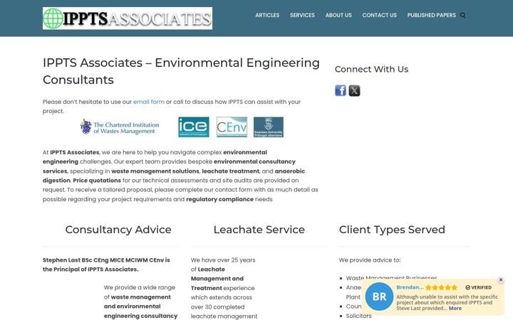 Screenshot of ipptsassociates.co.uk