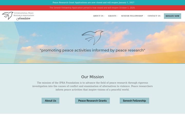 Screenshot of iprafoundation.org