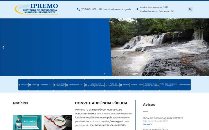 Screenshot of ipremo.sp.gov.br