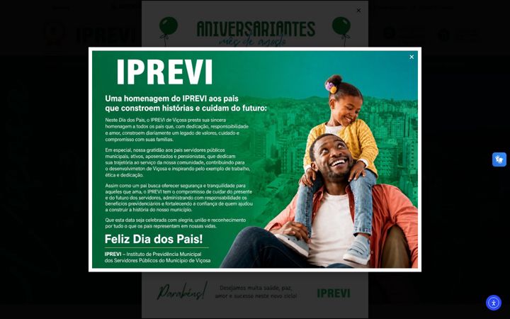 Screenshot of iprevivicosa.mg.gov.br