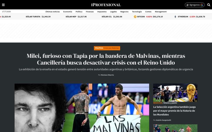 Screenshot stránky iprofesional.com