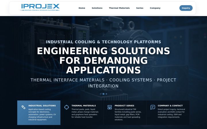 Screenshot of iprojex.de