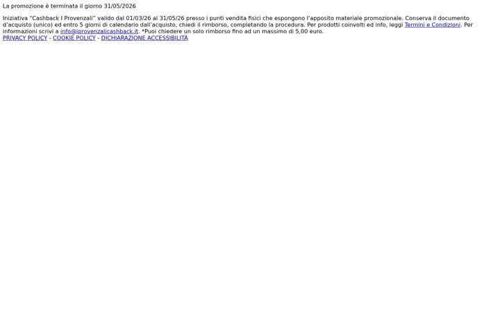 Screenshot of iprovenzalicashback.it
