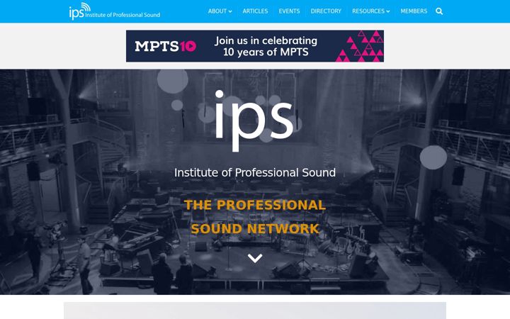 Screenshot of ips.org.uk