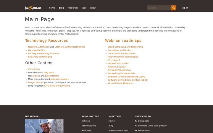 Screenshot di ipspace.net