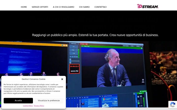 Screenshot of ipstream.it