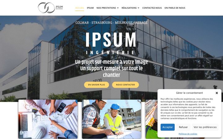 Screenshot of ipsum-ingenierie.fr