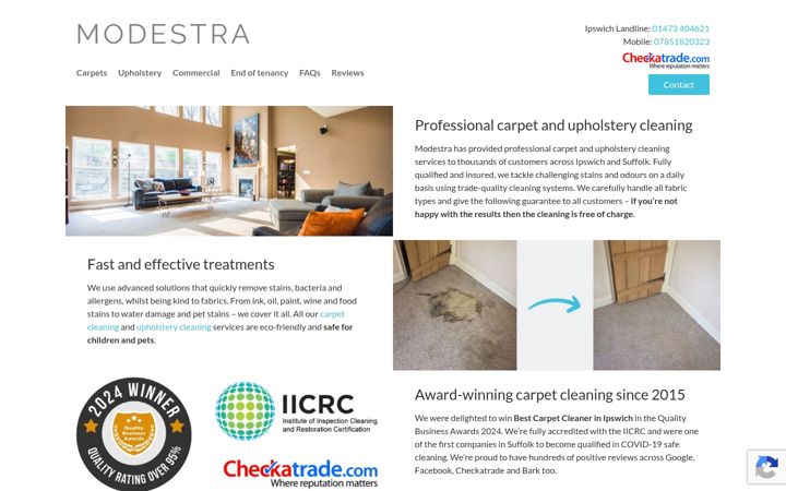 Screenshot of ipswichcarpetcleaner.co.uk