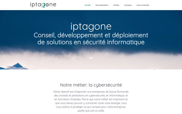 Screenshot of iptagone.ch