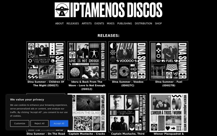 Screenshot of iptamenosdiscos.com