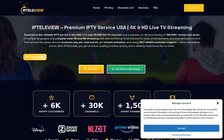 Screenshot of ipteleview.com