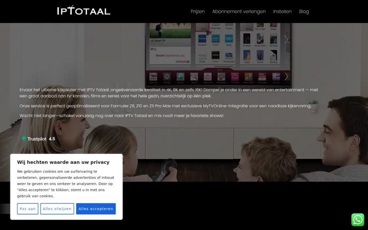 Screenshot of iptotaal.com