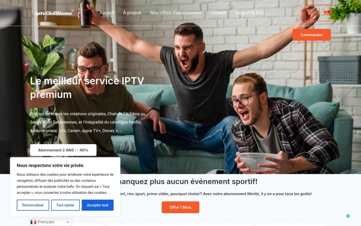Screenshot of iptv-chillhome.com