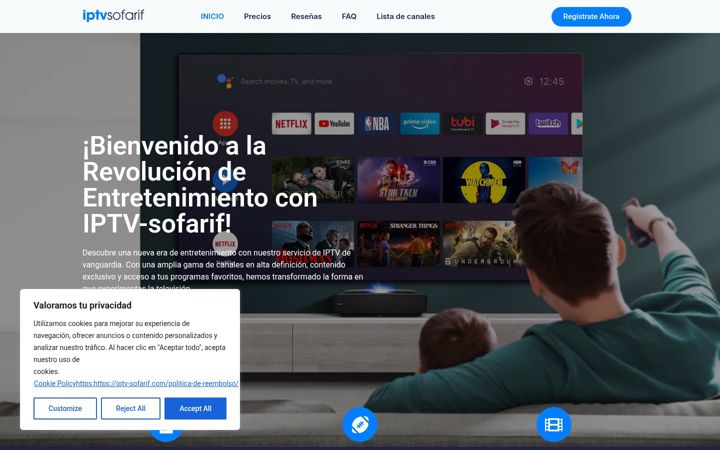 Screenshot of iptv-sofarif.com