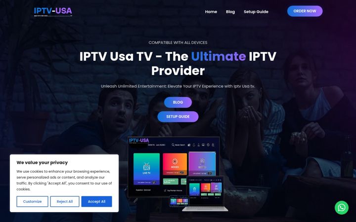 Screenshot of iptv-usatv.com