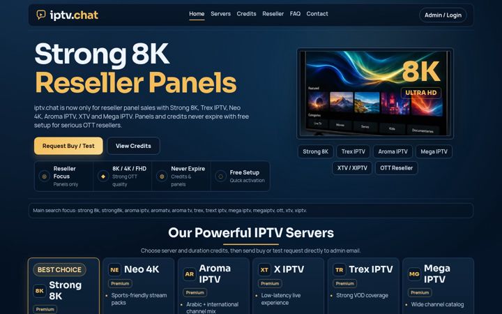 Screenshot of iptv.chat