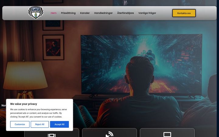 Screenshot of iptv.com.se
