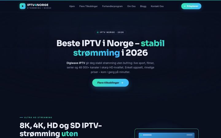 Screenshot of iptv4norge.com