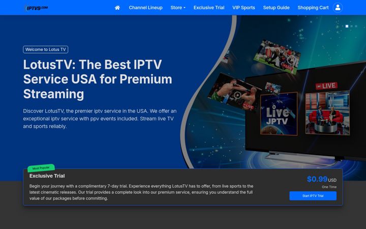 Screenshot of iptv9.com