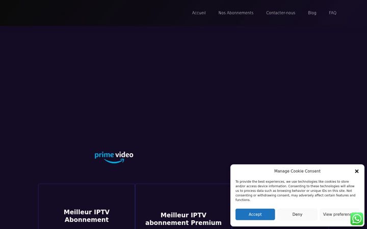 Screenshot of iptvabonnement-ott.com