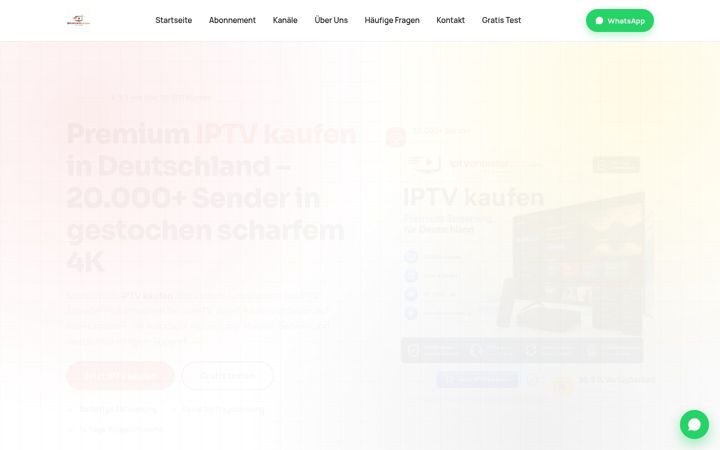 Screenshot of iptvanbieterplus.com