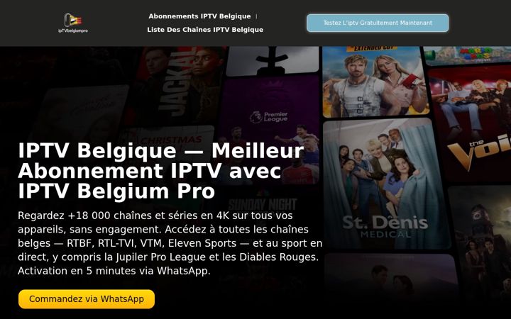 Screenshot of iptvbelgiumpro.com