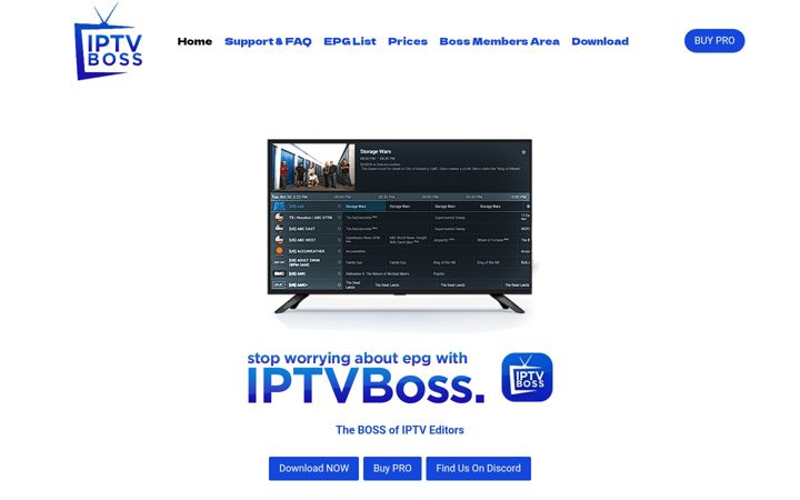 Screenshot of iptvboss.pro