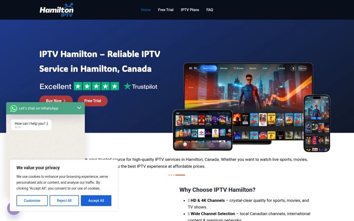 Screenshot of iptvhamilton.com