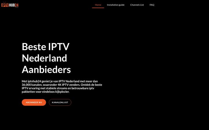 Screenshot of iptvhub24.com