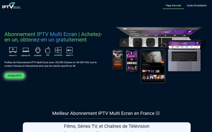 Screenshot of iptvmultiecran.fr