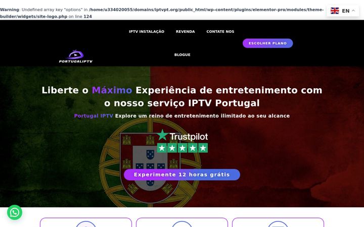 Screenshot stránky iptvpt.org